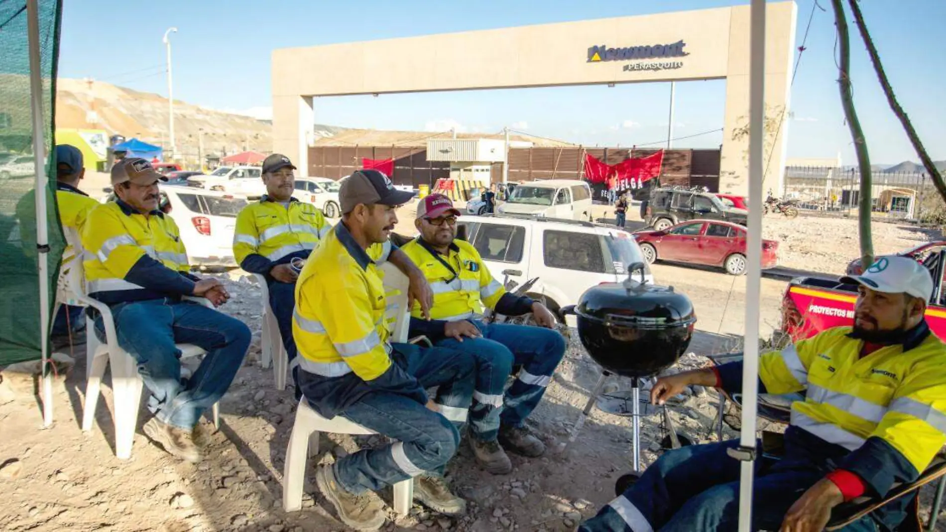 Mineros de Peñasquito en huelga